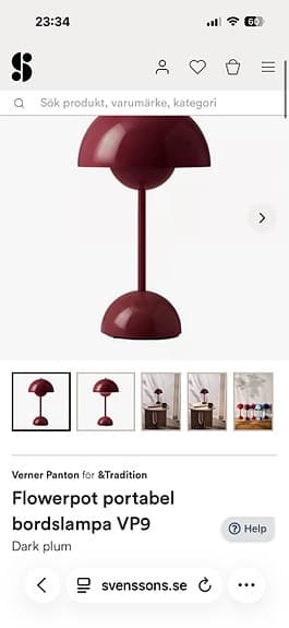 &Tradition Flowerpot bordslampa