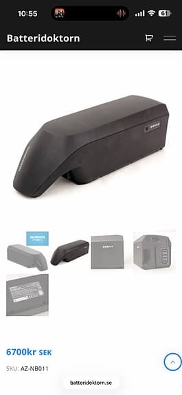 Shimano BT-E6010 elcykel batteri