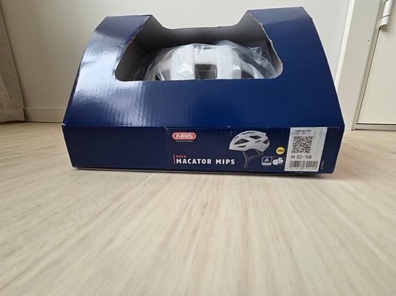 Abus Macator MIPS cykelhjälm vit, Storlek M 52-58