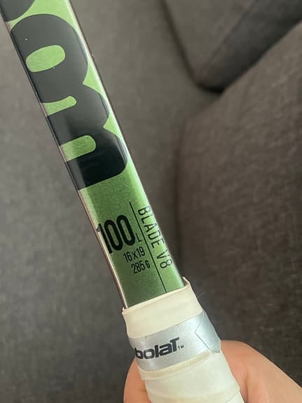 Wilson Blade V8 100 tennisracket 16x19 grön