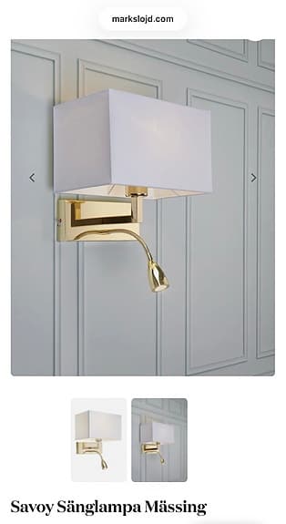 Markslöjd Savoy 2st vägglampor