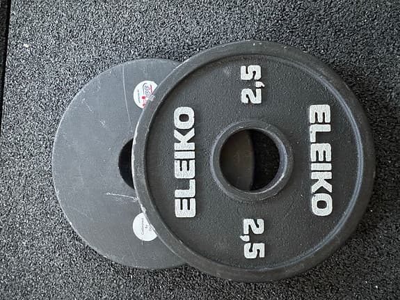 Eleiko viktskivor 2,5 kg svart