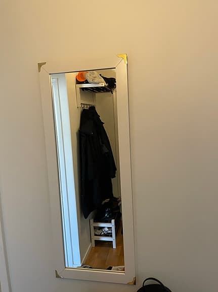Ikea spegel helkropp vit