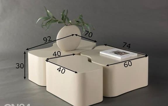 Venture Home soffbord modulärt beige