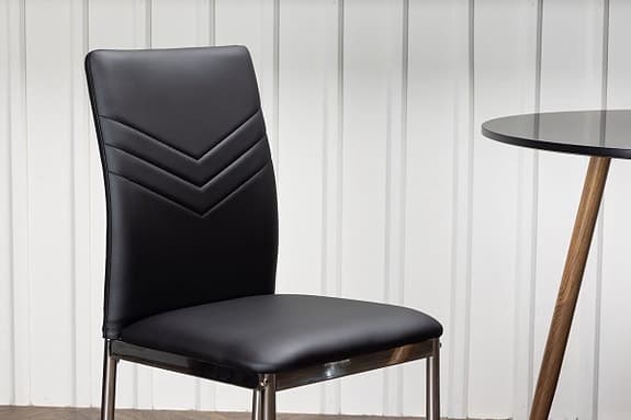 2 stycken Venture Home Lily läder Matstolar