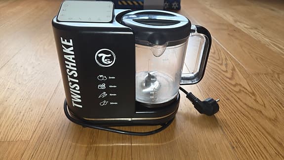 Twistshake Barnmatsberedare – Svart med extra tillbehör
