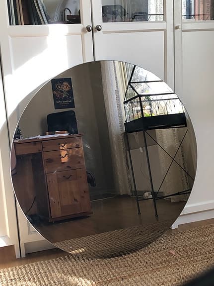 Jättestor väggspegel 90 cm