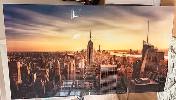 Tavla New York i plexiglas