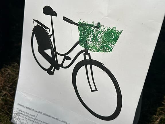 Cykelkorg svart plast, Design house Stockholm. NY