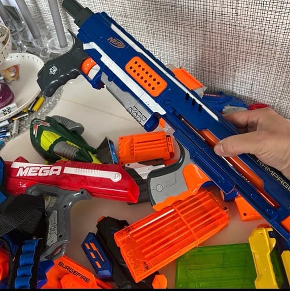 Nerf leksaksvapen blandat paket