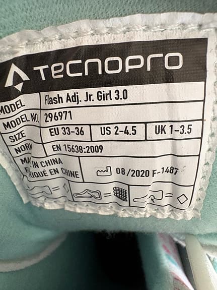 Tecnopro skridskor strl 33–36