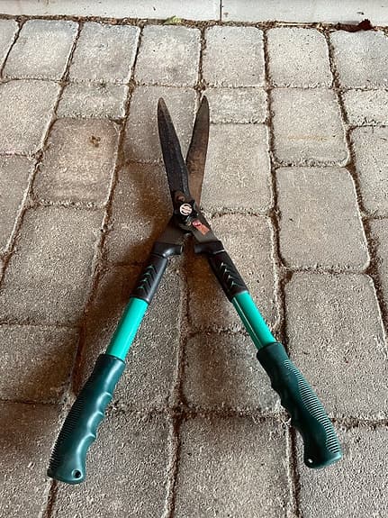 Häcksax grön nyslipad