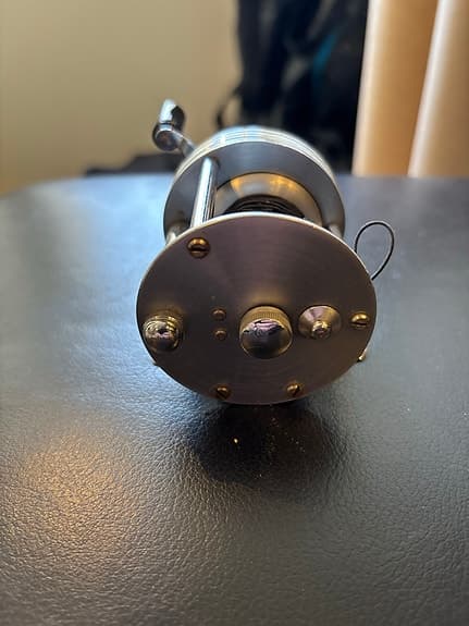 Vintage Record Ambassadeur fiskerulle metall