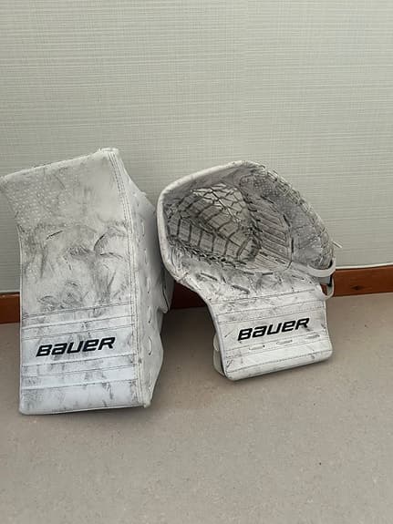 Bauer ishockey målvaktshandske vit