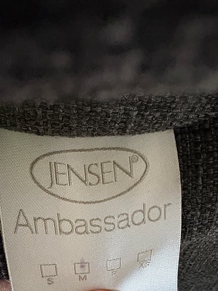 Jensen Ambassador säng mörkgrå