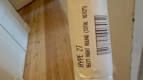 Hype 27 innebandyklubba 96 cm blå - Right round