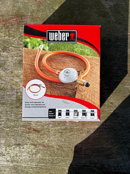 Weber slang och regulator till gasolgrill
