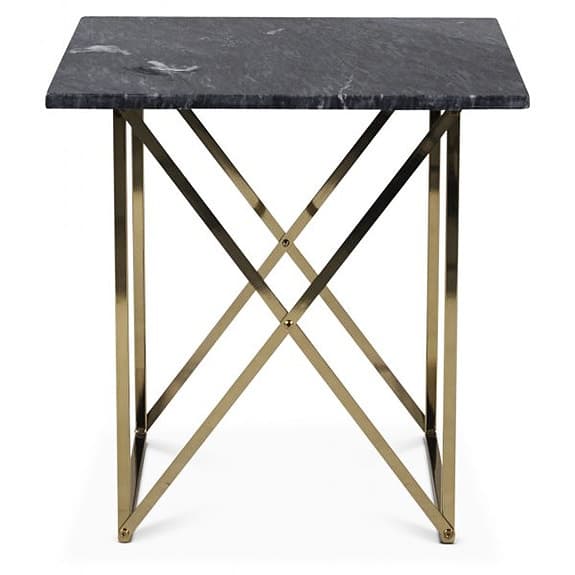 Nytt marmorbord (mässing / äkta grå marmor)