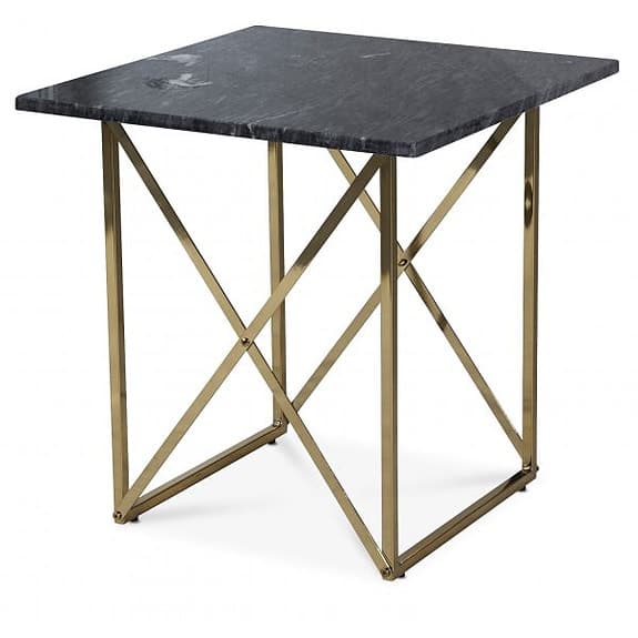 Nytt marmorbord (mässing / äkta grå marmor)