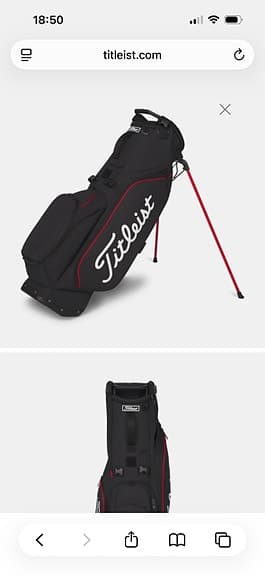 Titleist players s5 2026 golfbag ny