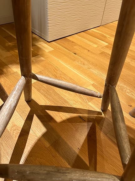 Ellos Aage Petersen pall trä vitlaserad