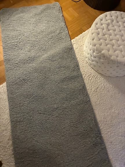 Yogiraj ullmatta grå, yogamatta 75x200 cm