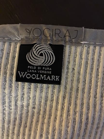 Yogiraj ullmatta grå, yogamatta 75x200 cm