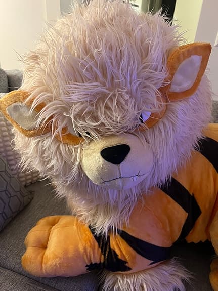 Pokemon Center Arcanine life size plush gosedjur IMPORT JAPAN