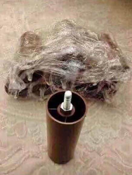 Brun plast soffben*  H 12