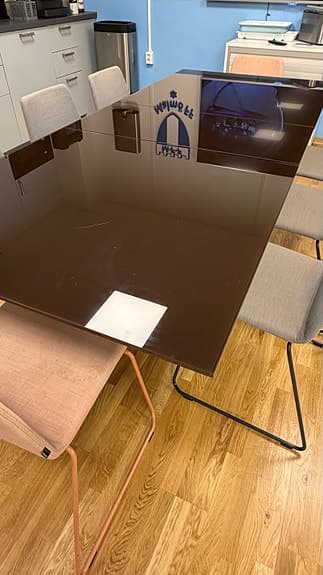 Glas matbord