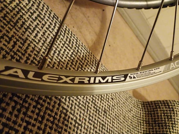 Alexrims ACE24 cykelhjul 24 tum silver