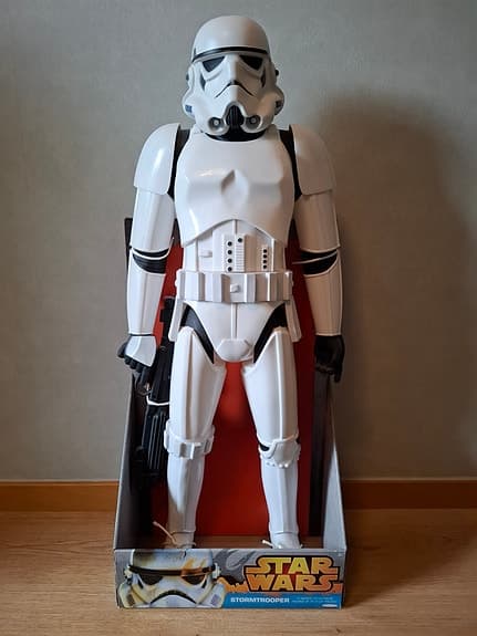 Star Wars Stormtrooper stor actionfigur vit plast