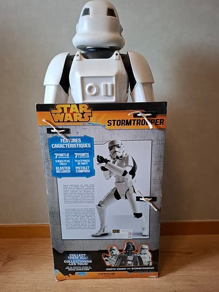 Star Wars Stormtrooper stor actionfigur vit plast