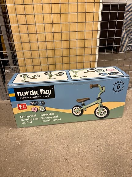 Nordic Hoj springcykel barncykel 10" grön