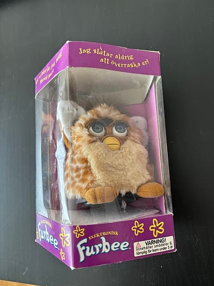 Furby elektronisk interaktiv leksak brun