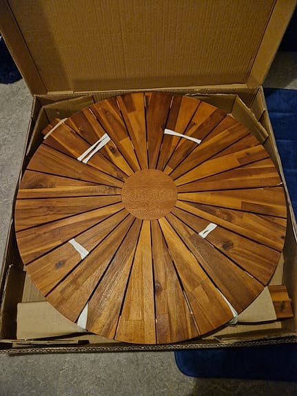 Oanvänt Utebord/trädgårdsbord 70 cm