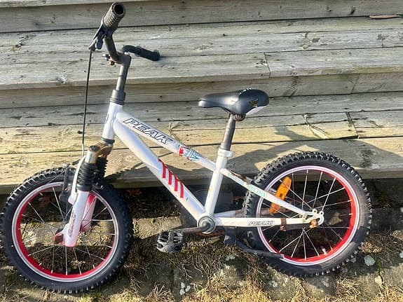 Crescent barncykel 16" vit