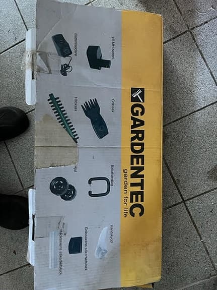 Gardentec häcksax och grässax batteridriven