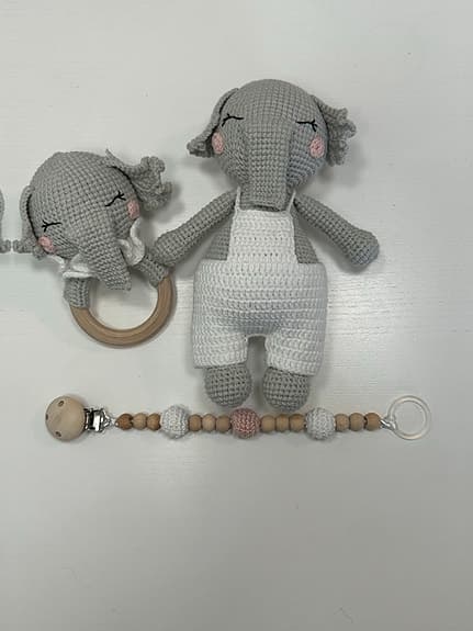 Elefant amigurumi set