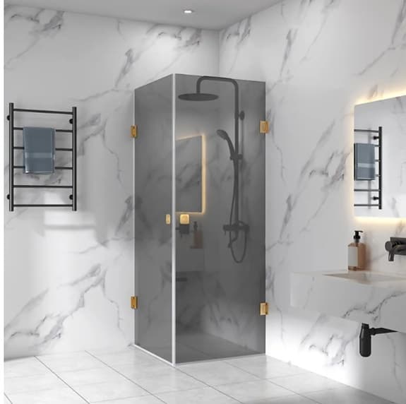 Elegant  duschkabin med 6 mm tjockt säkerhetsglas