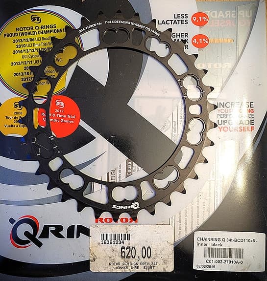 Rotor framdrev 110bcd 34t röd eller svart