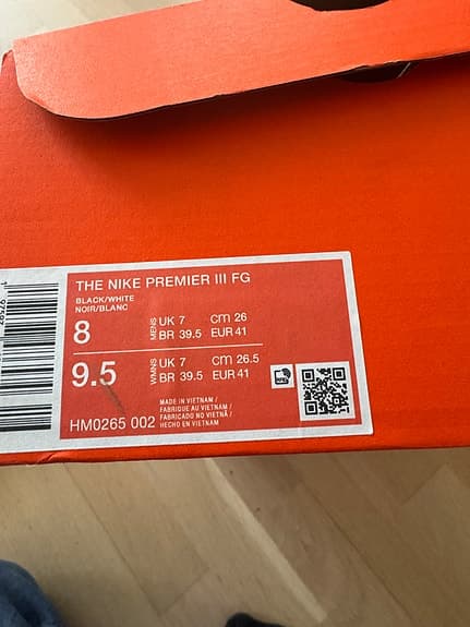 Nike The Premier III FG fotbollsskor 41 svart/vit