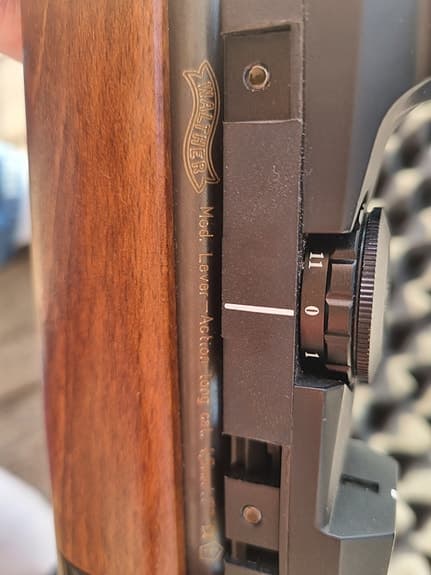 Luftgevär, Walther 4,5mm, med skott och tillbehör.