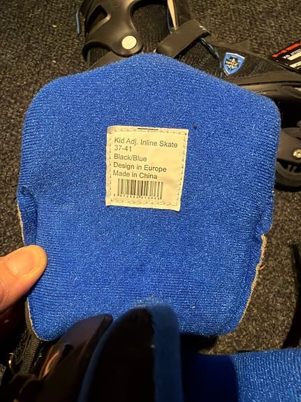 Graf Kid All Inline Skate rullskridskor barn storlek 37-41 svart/blå