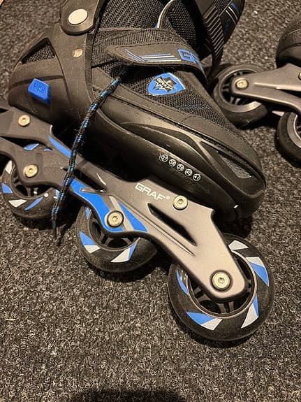Graf Kid All Inline Skate rullskridskor barn storlek 37-41 svart/blå
