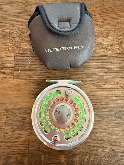 Ultegra Fly 7/8 flugrulle silver. Backing, flytlina och tafs inkluderat