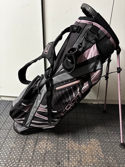 Golfbag Cobra svart, grå och rosa