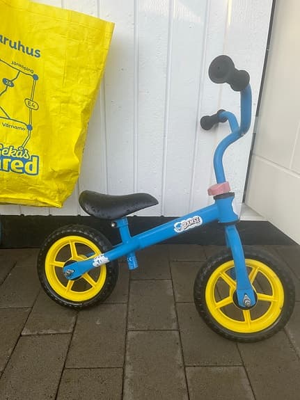 Crescent barncykel 10" blå gul
