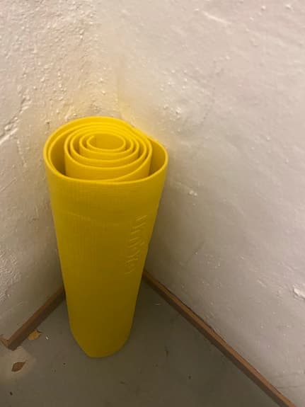 Umbro träningsmatta gul