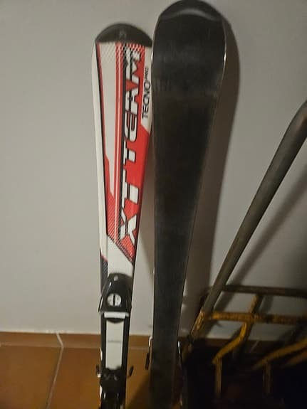 Tecno X-Team JR Series alpinskidor med bindningar röd/vit